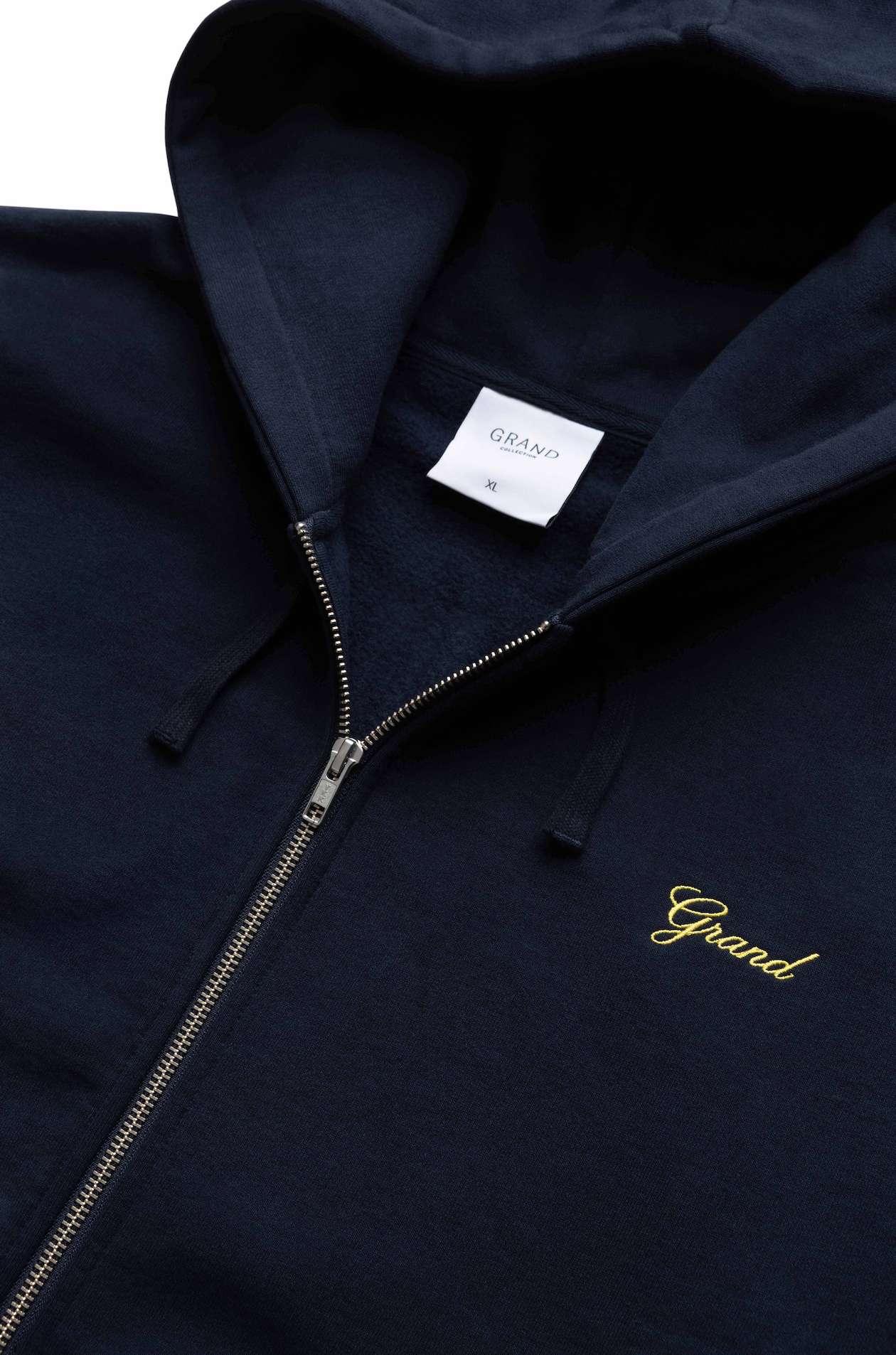 ZIP UP SCRIPT SWEATSHIRT MIDNIGHT NAVY