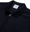 WOOL SHORT SLEEVE ZIP UP SHIRT NAVY thumbnail image