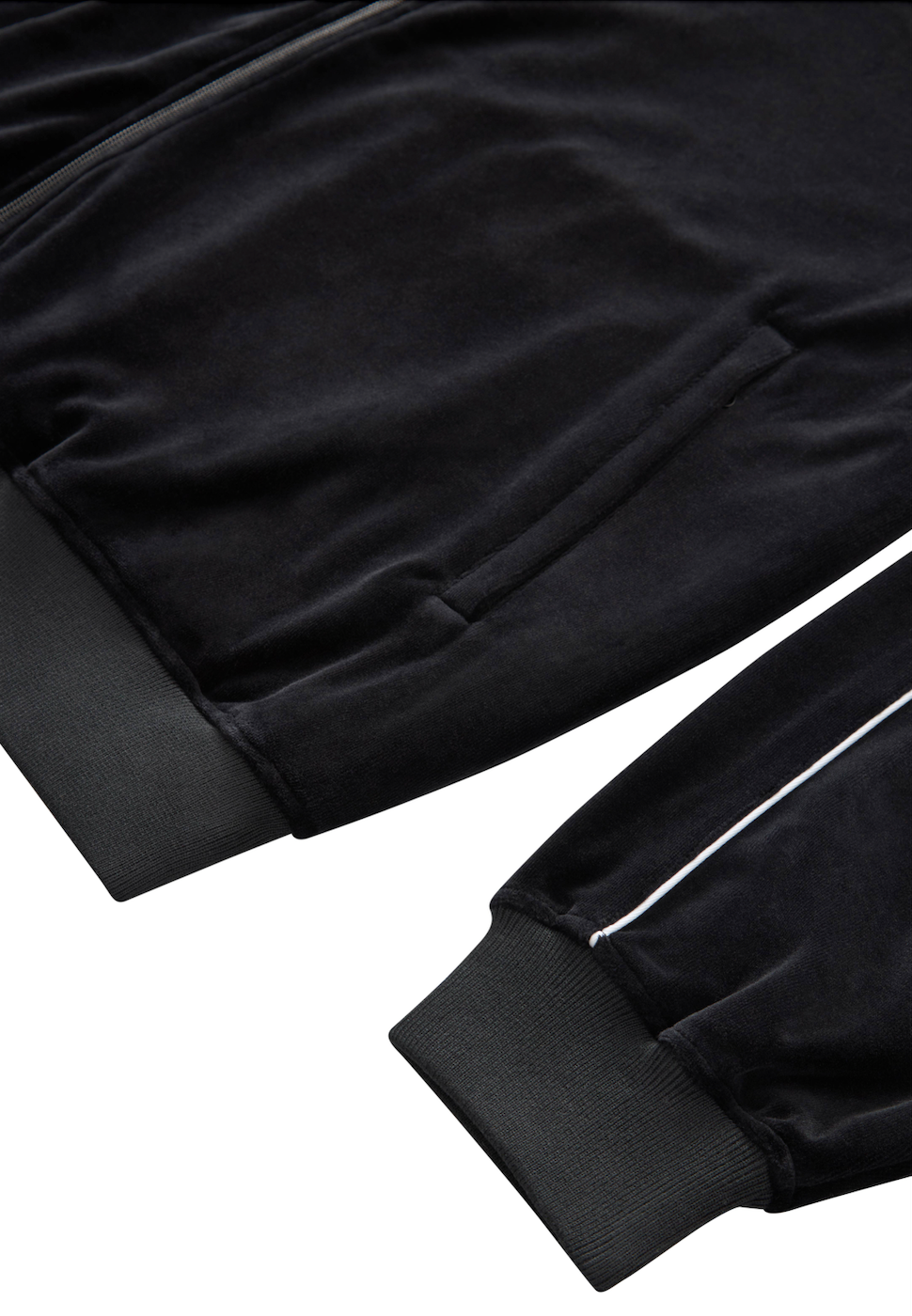 GRAND X NEW BALANCE VELOUR TRACK JACKET