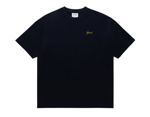 Script Tee Midnight Navy