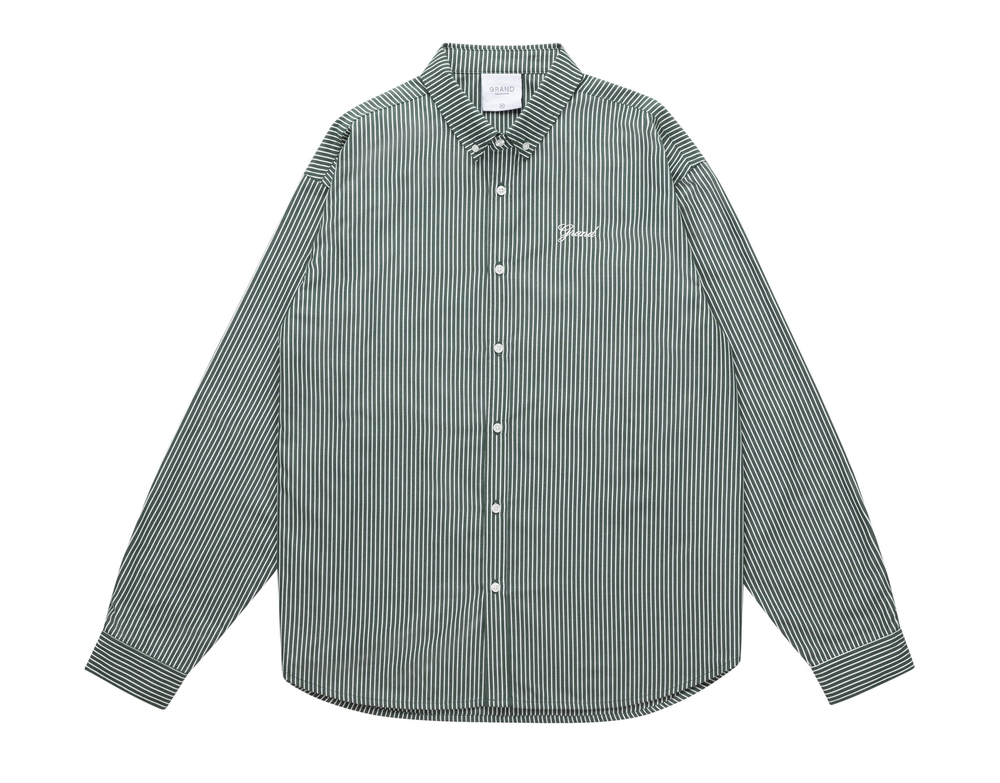 BLAIR STRIPED POPLIN SHIRT FOREST