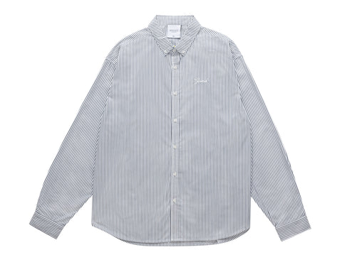 BLAIR STRIPED POPLIN SHIRT WHITE