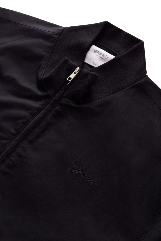 Soho Jacket with Rib Collar Black