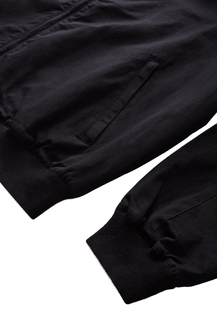 Soho Jacket with Rib Collar Black