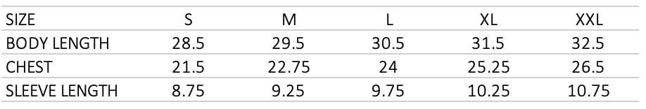 sizechart