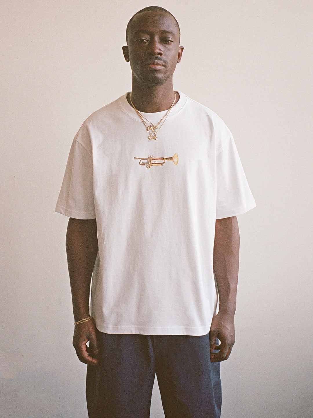 TRUMPET TEE WHITE