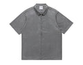 WOOL SHORT SLEEVE ZIP UP SHIRT