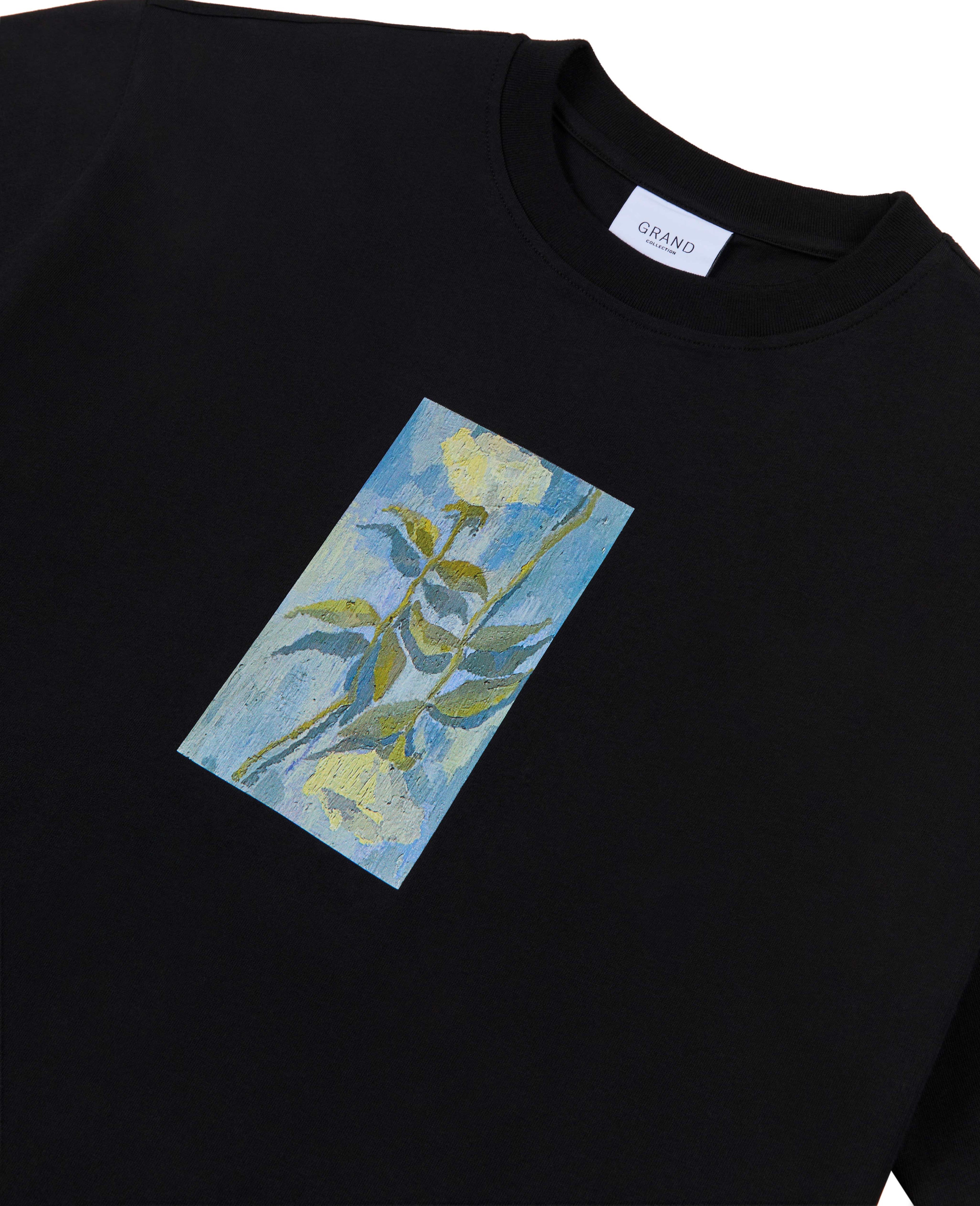 CONNOR WHITE ROSES TEE BLACK