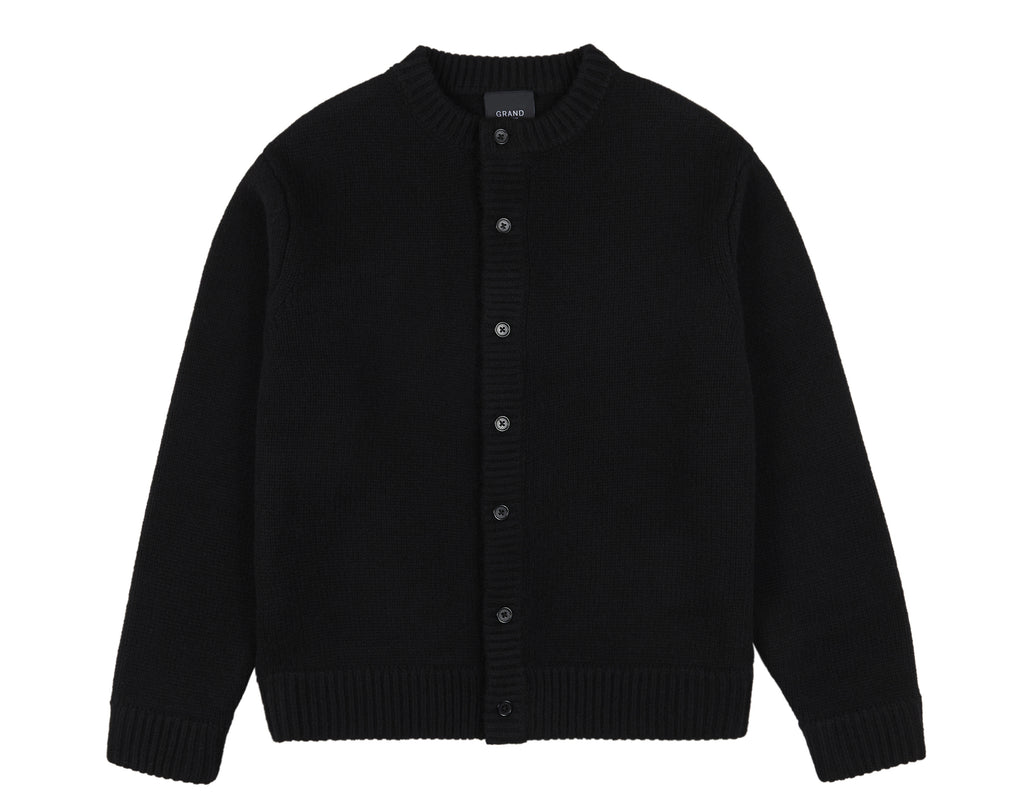 WOOL CARDIGAN BLACK