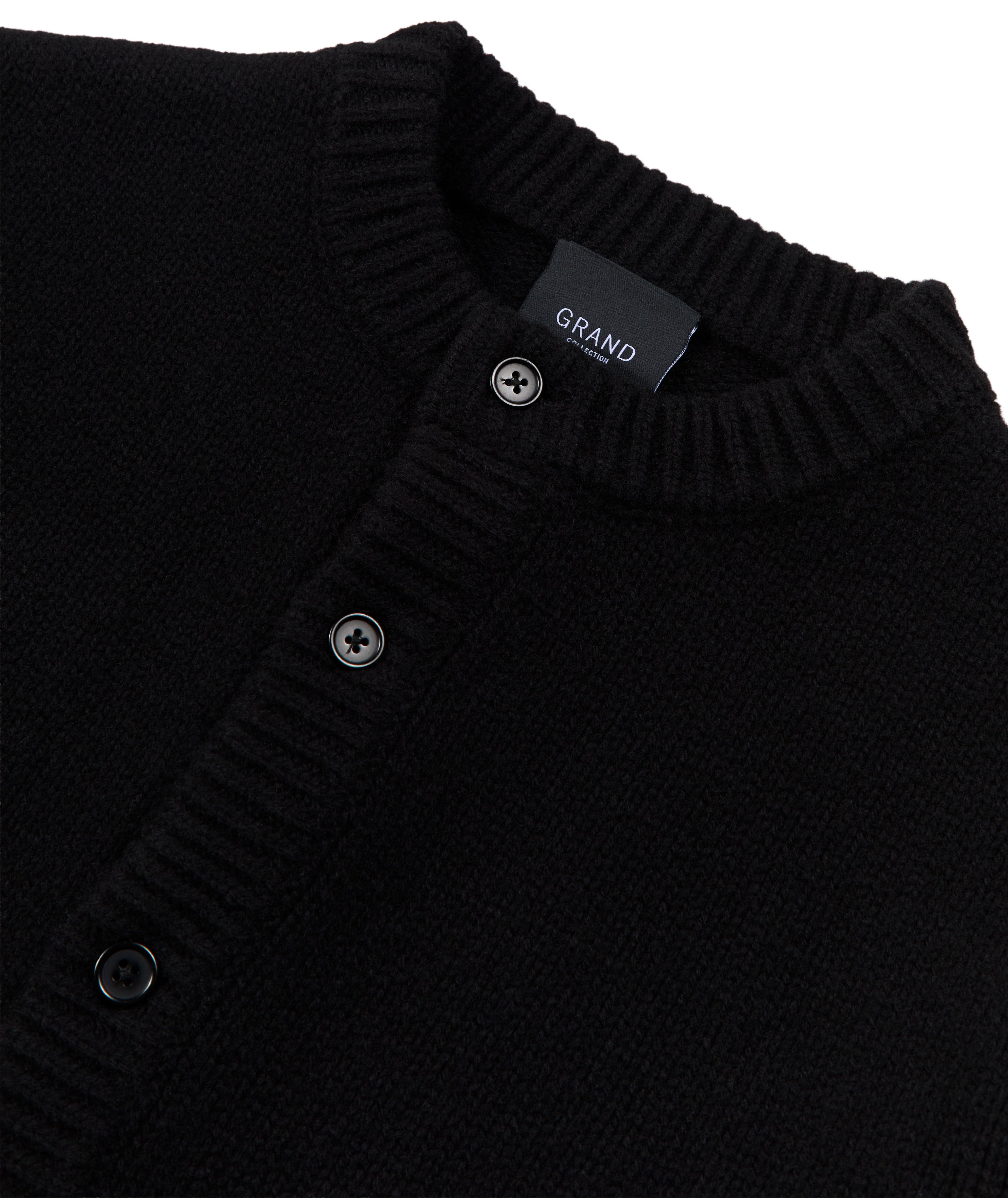 WOOL CARDIGAN BLACK