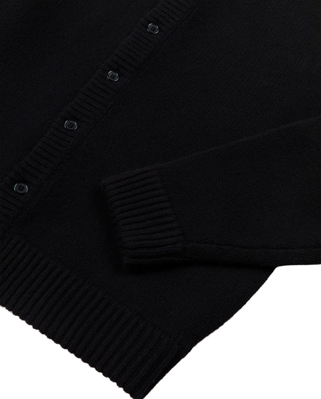 WOOL CARDIGAN BLACK