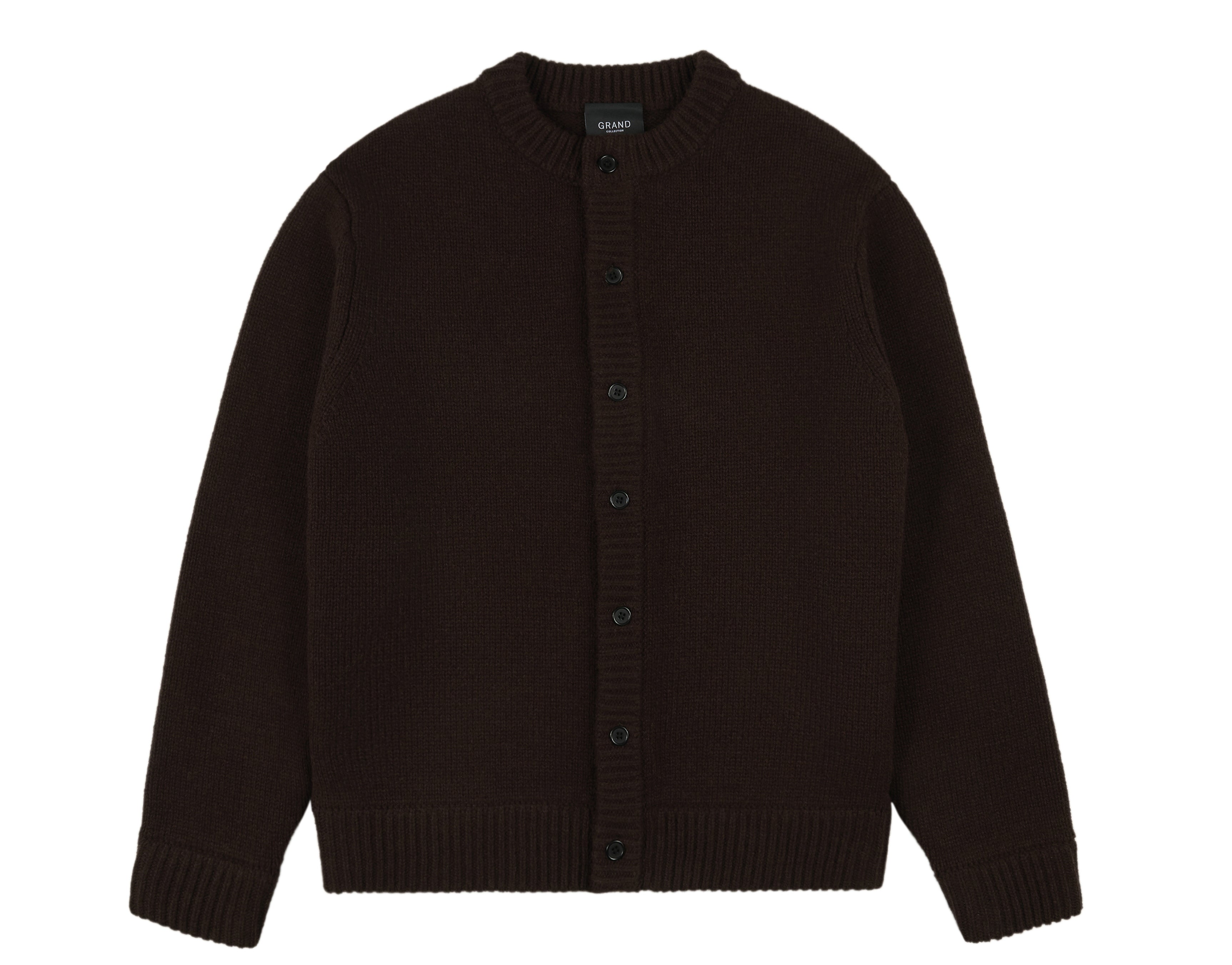 WOOL CARDIGAN ESPRESSO