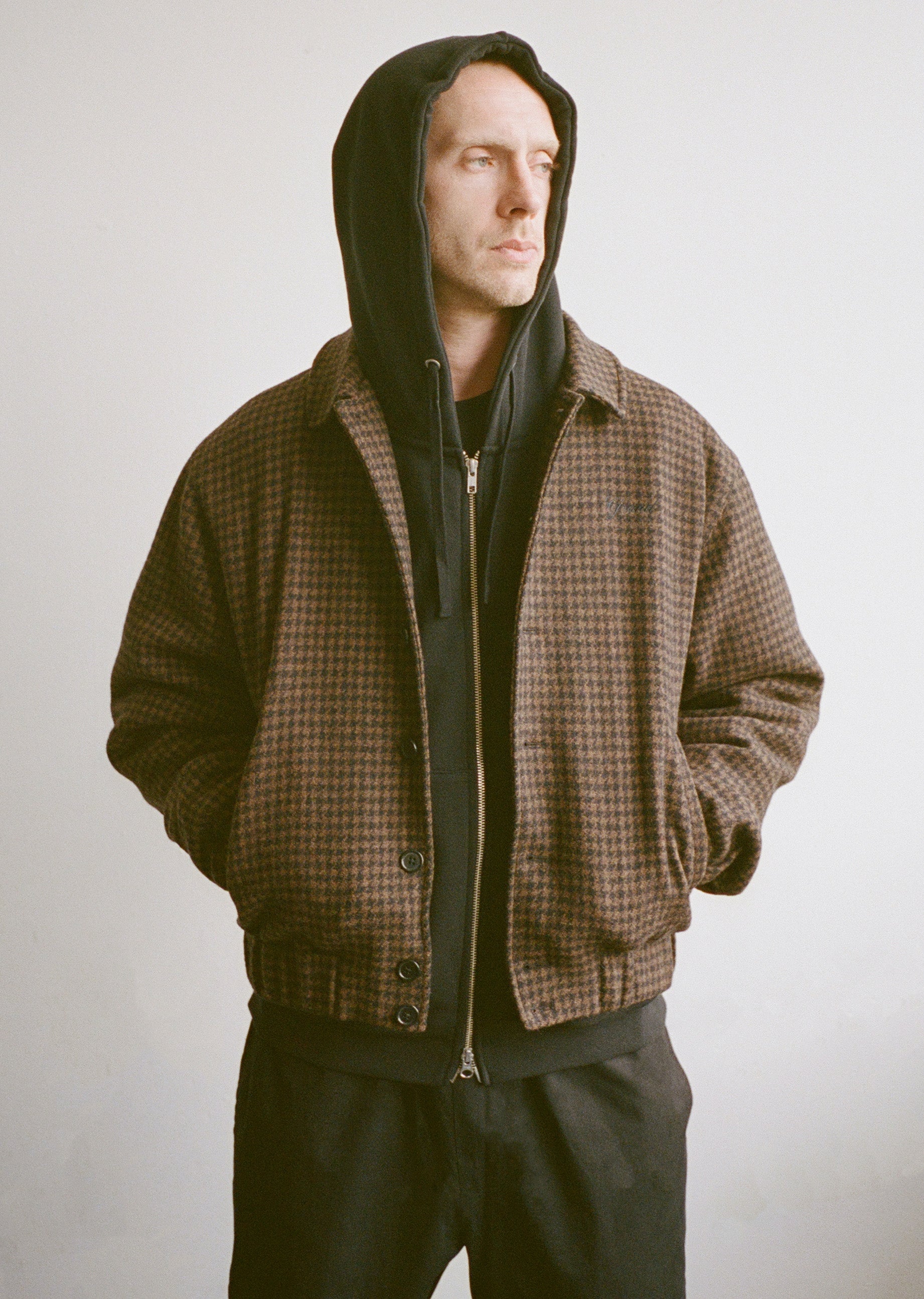 WOOL JACKET BROWN