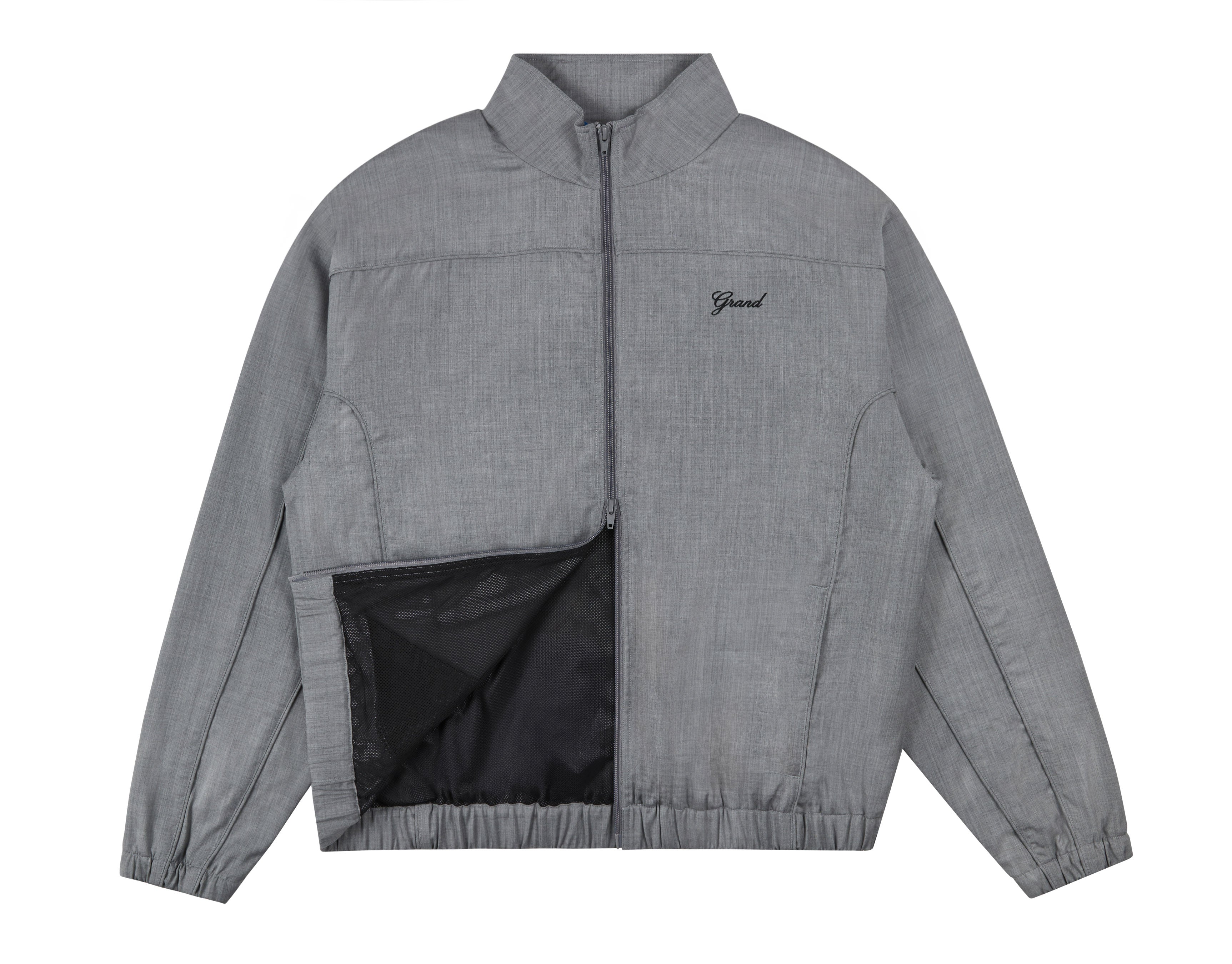 WOOL TRACK JACKET GREY