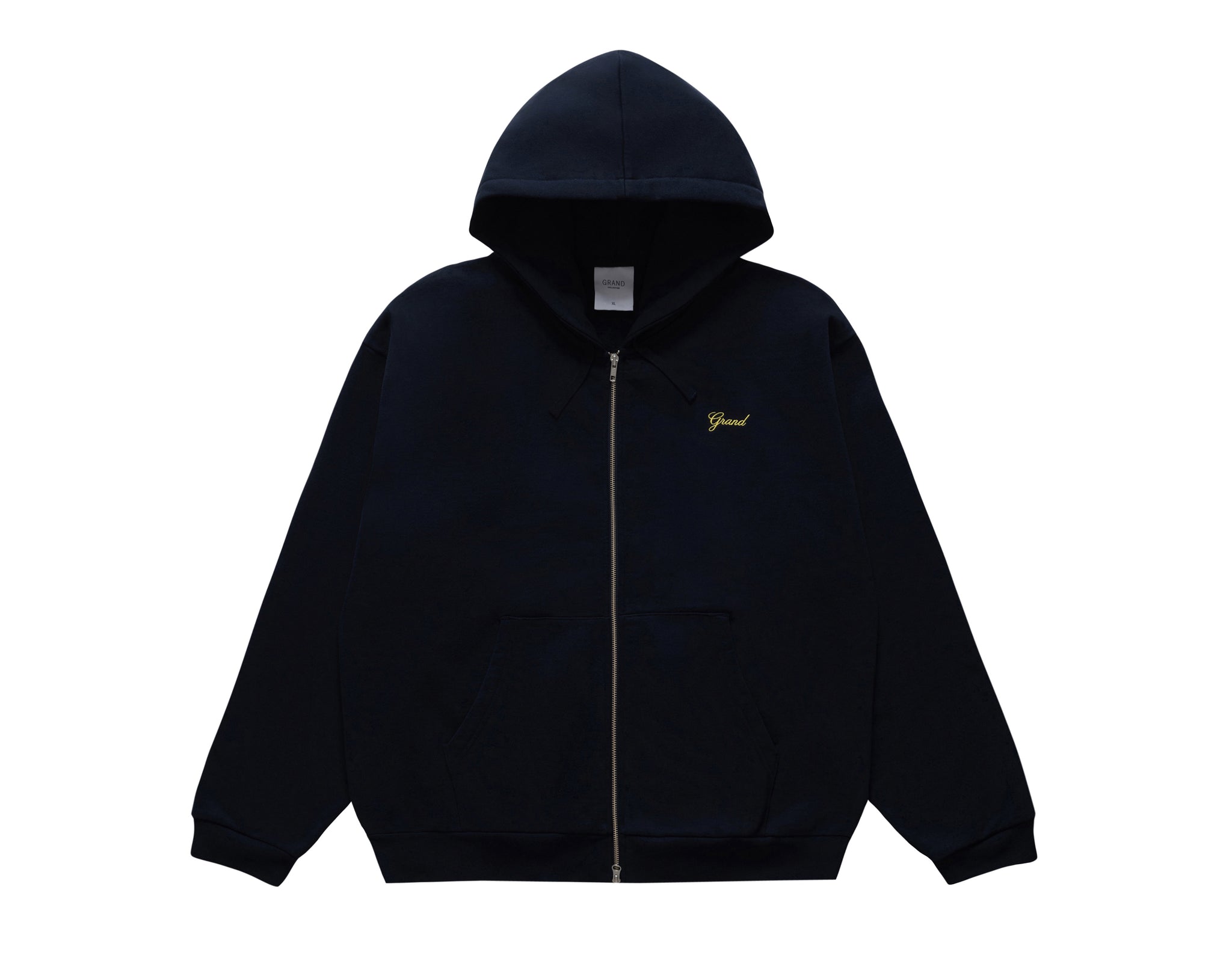 ZIP UP SCRIPT SWEATSHIRT MIDNIGHT NAVY