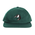 Goose Embroidered Cap Emerald