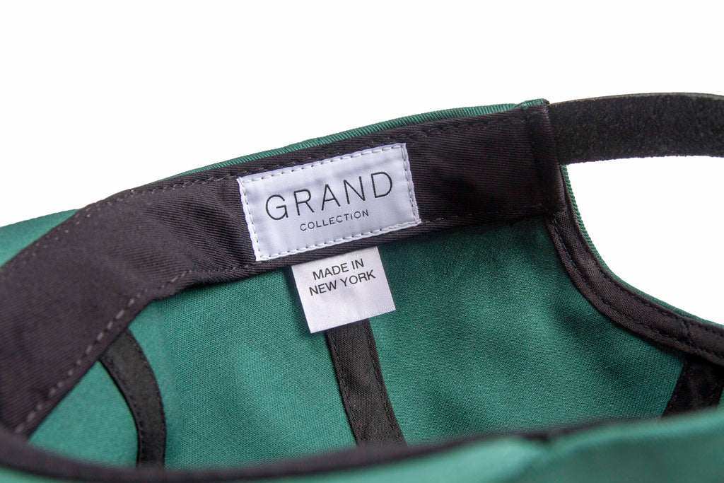 Goose Embroidered Cap Emerald