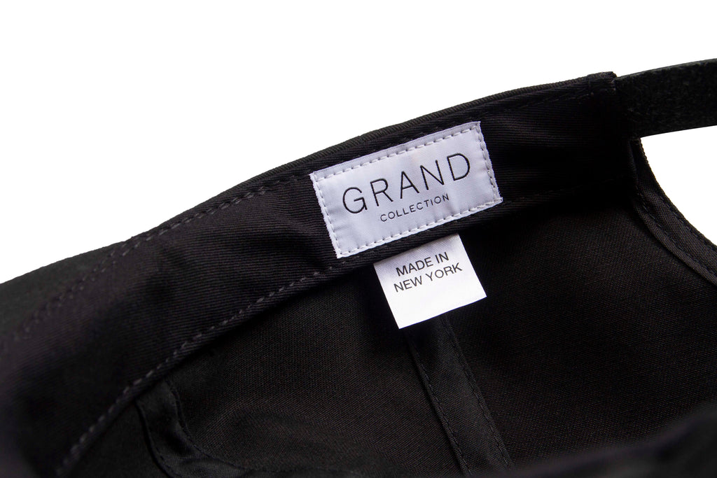 Goose Embroidered Cap Black