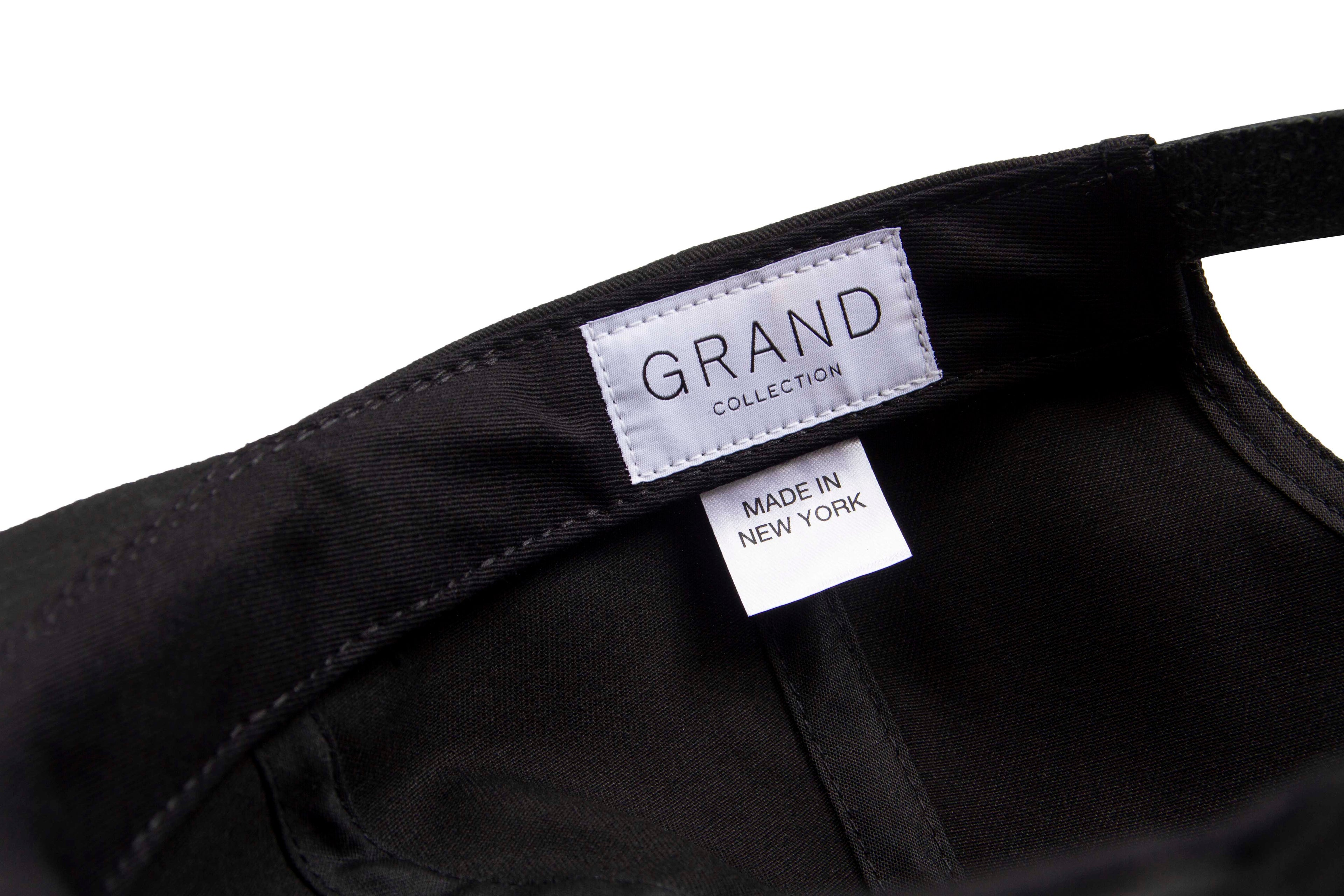 Goose Embroidered Cap Black