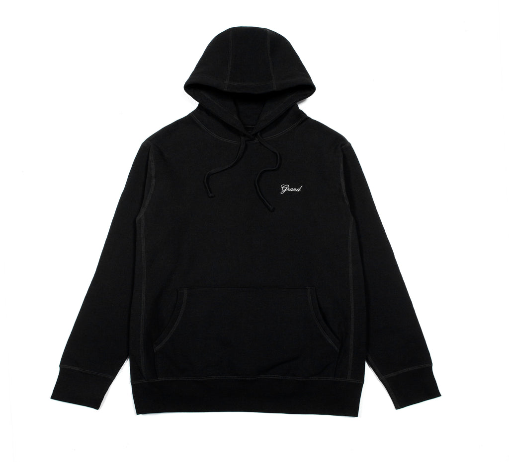 Script Hoodie Black