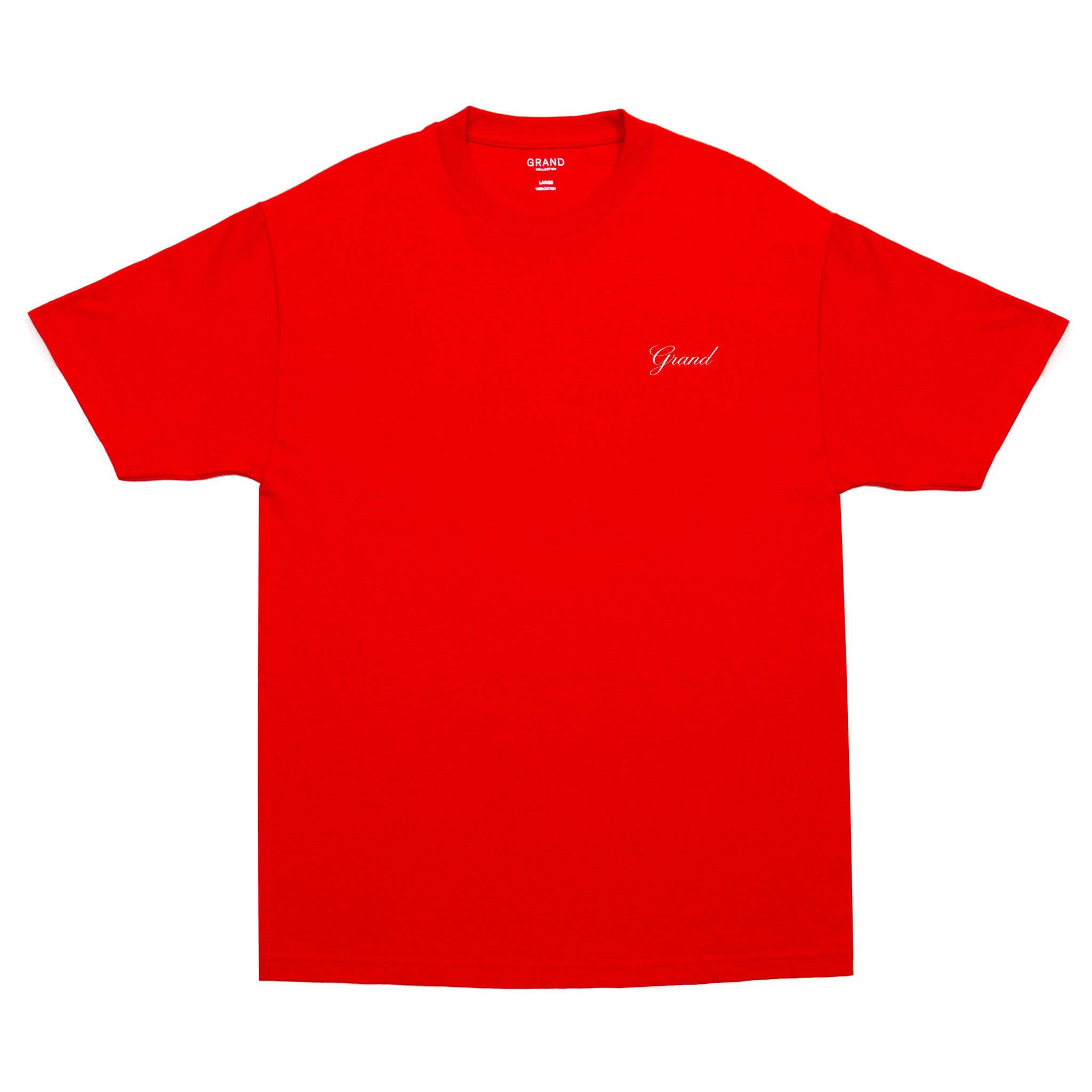 Grand Script Tee Red