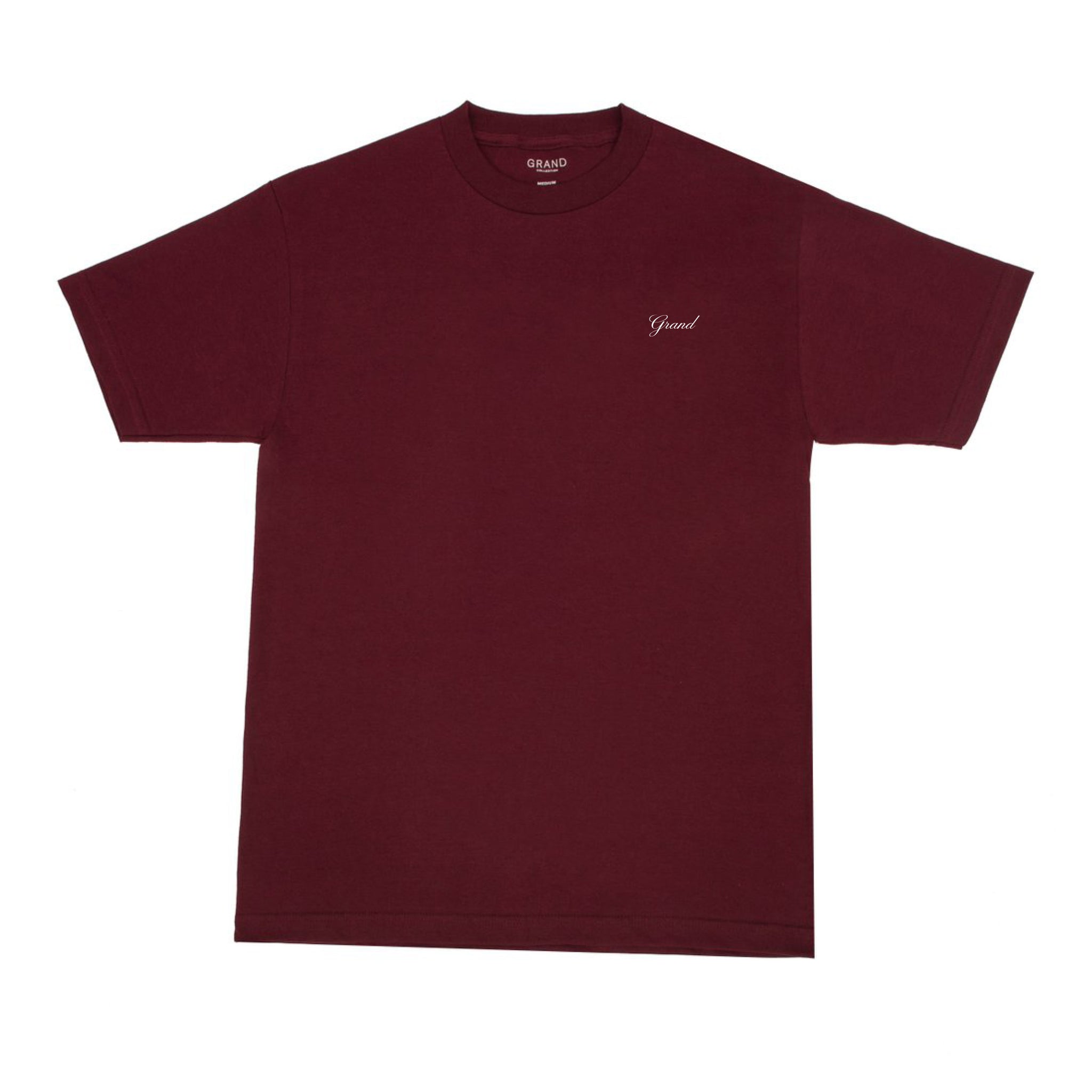 Grand Script Tee Burgundy