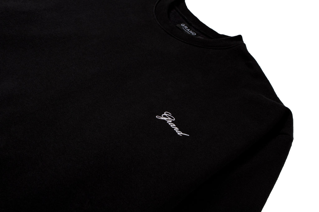 Grand Script Premium Crewneck Black