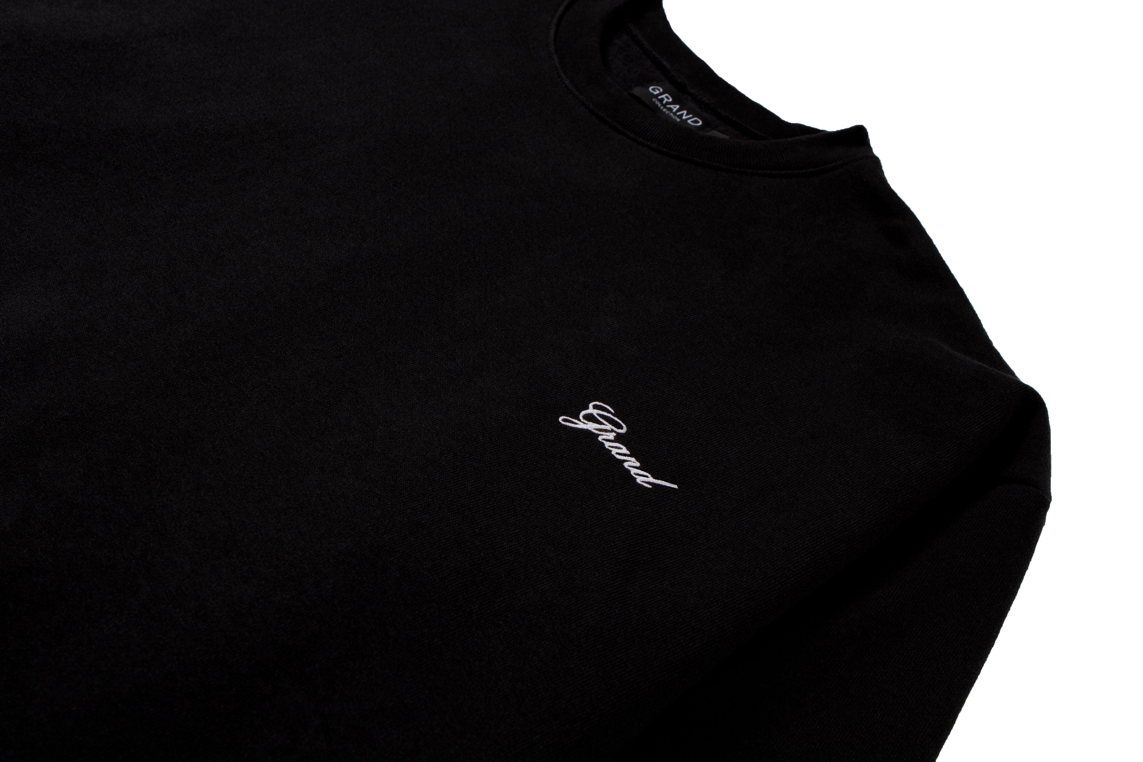 Grand Script Premium Crewneck Black