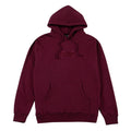 Tonal Embroidered Hoodie Burgundy