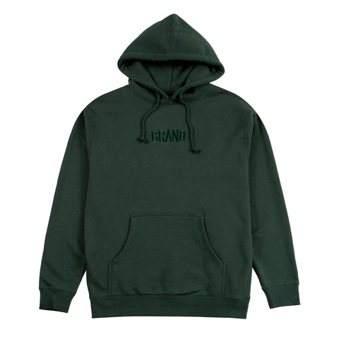 Tonal Embroidered Hoodie Forest