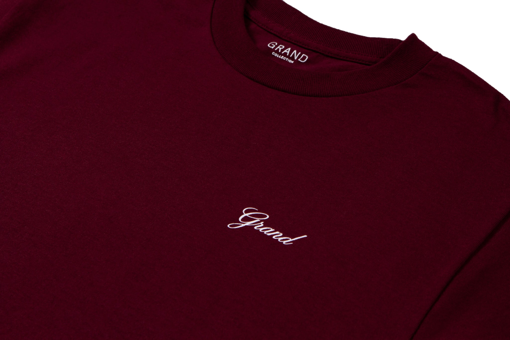 Grand Script Tee Burgundy