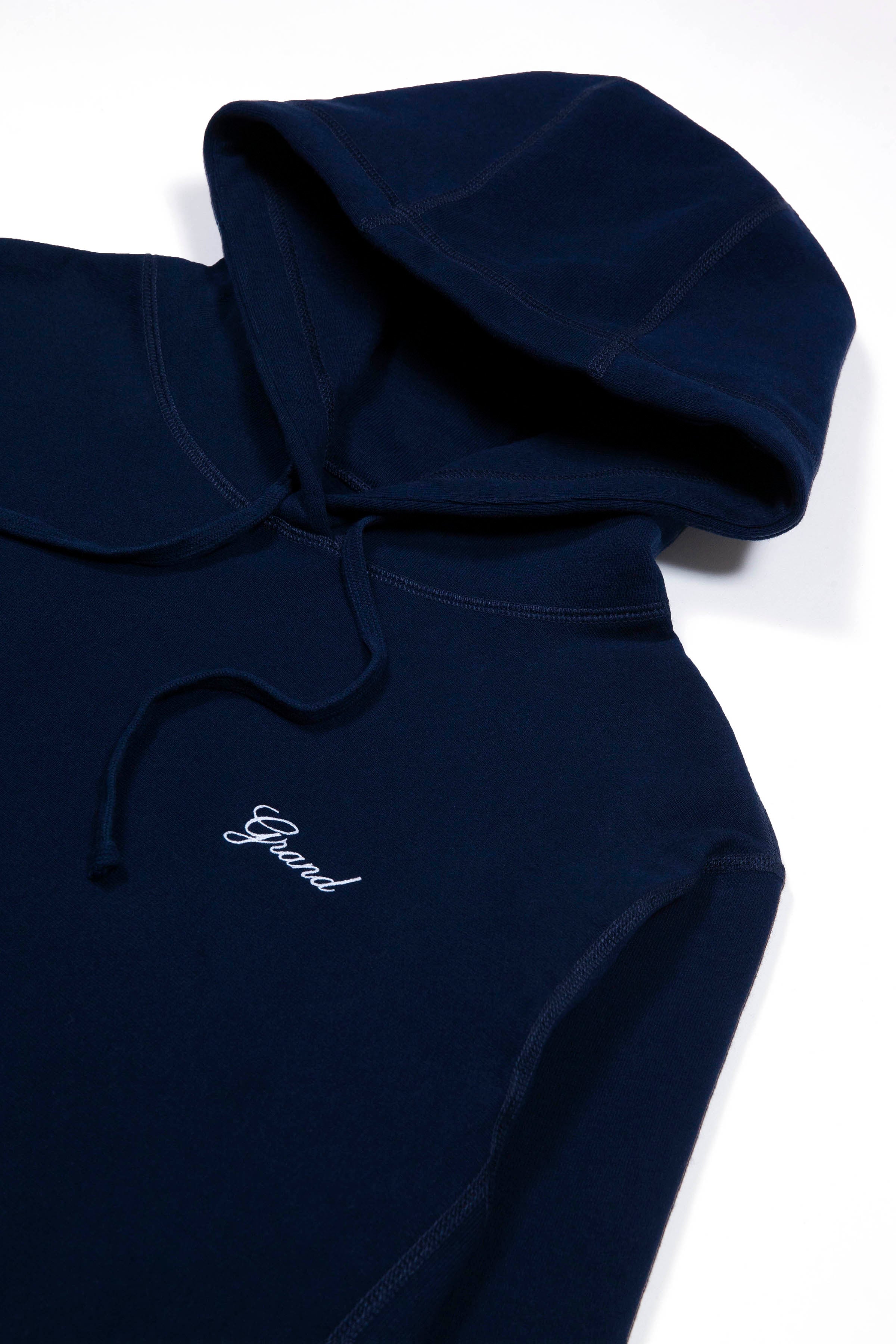 Script Hoodie Midnight Navy