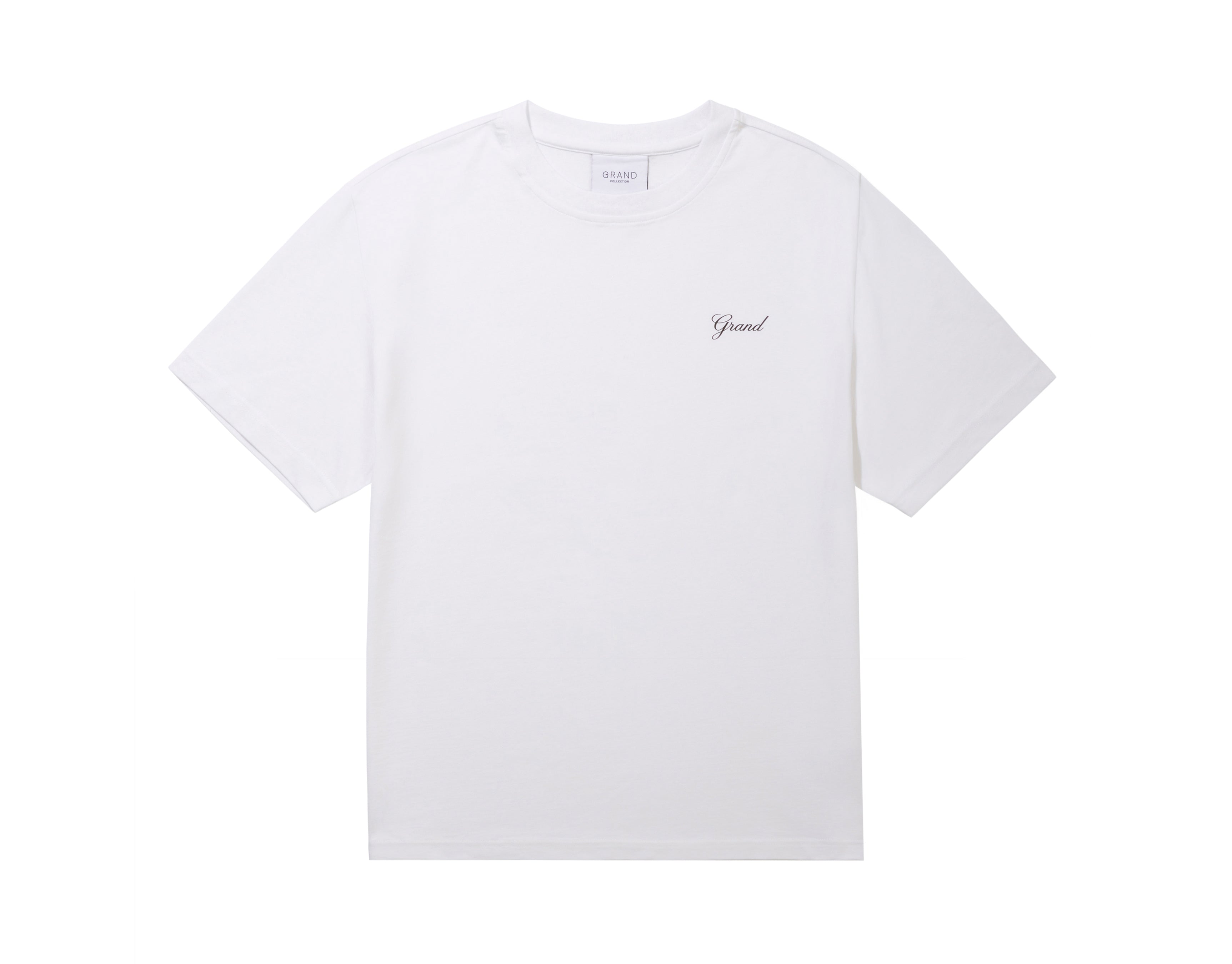 Script Tee White